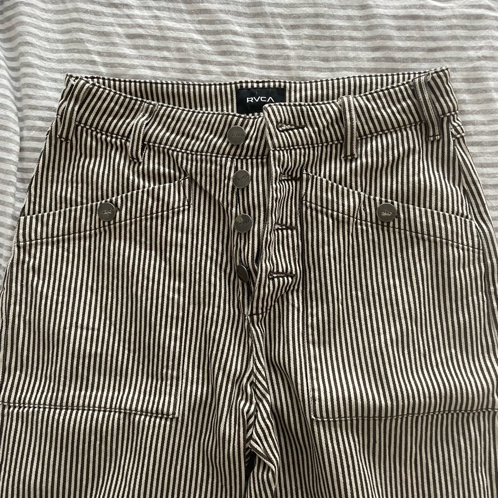 RVCA striped pants. Size 26. Worn once, like new.